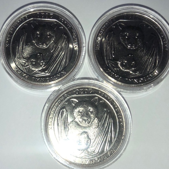 Set of 5 - 2020 American Samoa “Bat Quarter” 🦇 - Picture 1 of 3